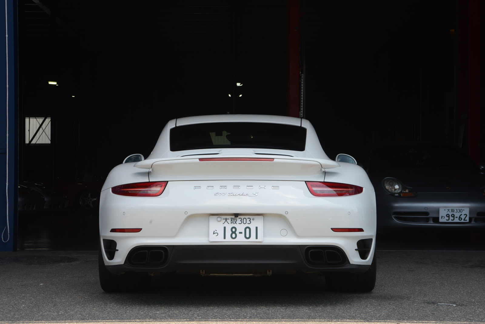 名古屋に配備予定の991.1ターボS（リア）